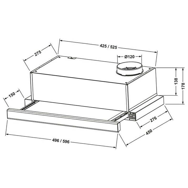 Вытяжка Eleyus Breeze 470 50 BL