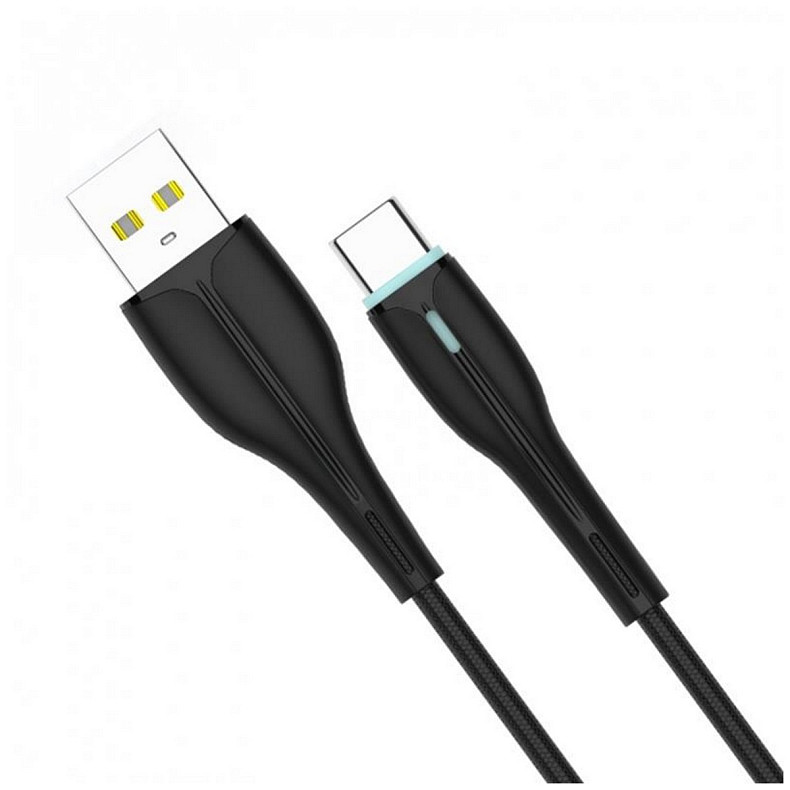 Кабель SkyDolphin S48T USB-Type-C 1м, Black (USB-000424)