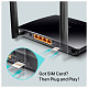 Маршрутизатор TP-LINK Archer MR202 AC750, 4G/LTE, 3xFE LAN, 1xFE LAN/WAN, MESH