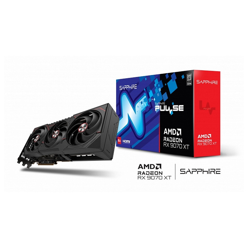 Відеокарта SAPPHIRE Radeon RX 9070 XT 16GB GDDR6 PULSE GAMING OC
