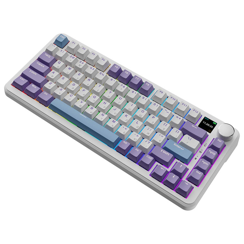 Клавіатура Ajazz AK820 MAX Magnetic switches - Purple (AK820MAX-M-PWB)