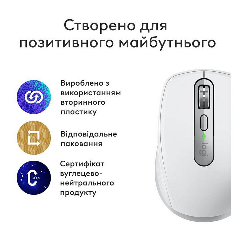 Миша бездротова Logitech MX Anywhere 3S для Mac Pale Grey (910-006946)