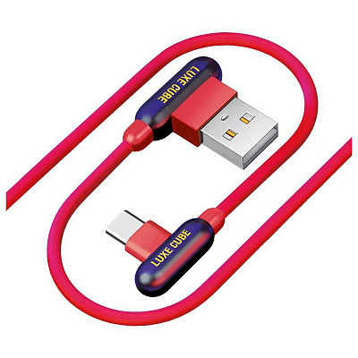 Кабель Luxe Cube Game USB-USB Type C, 1м, красный (8886668686136)