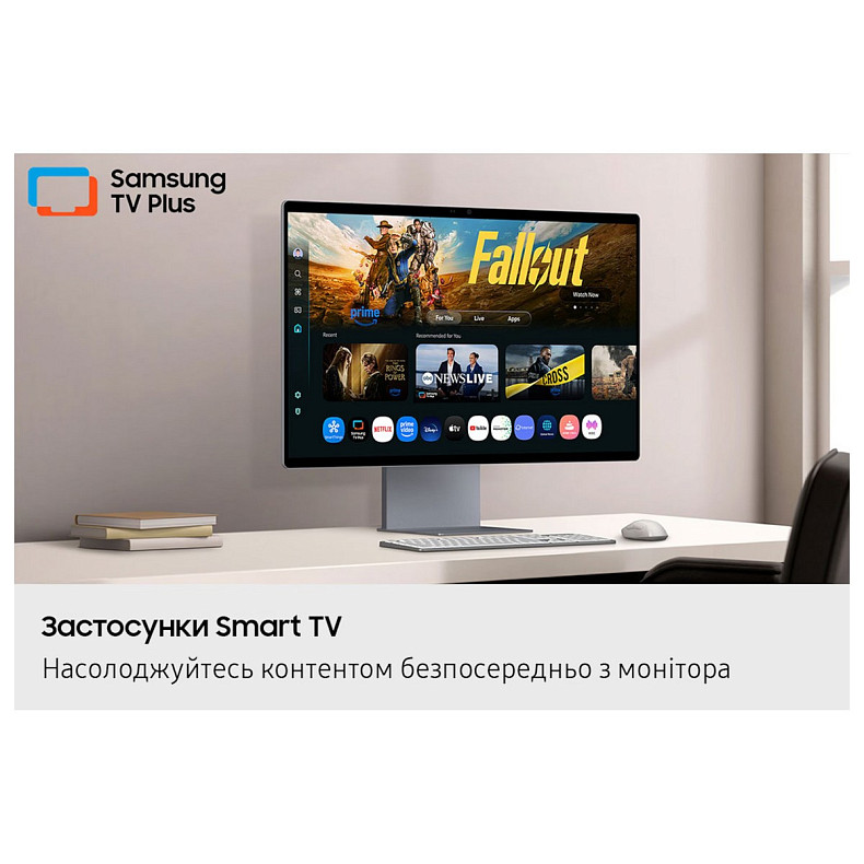 Монітор Samsung 32"S32FM902 HDMI, USB, Bluetooth, MM, OLED, 3840x2160, 165Hz, 0.03ms, HDR10+