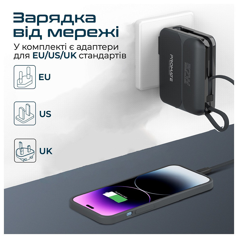 Универсальная мобильная батарея Promate powerpack-20pro.black 20000mAh