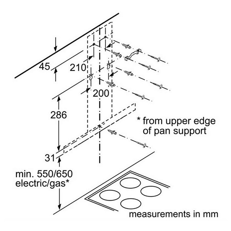 Вытяжка Bosch DWB96DM50