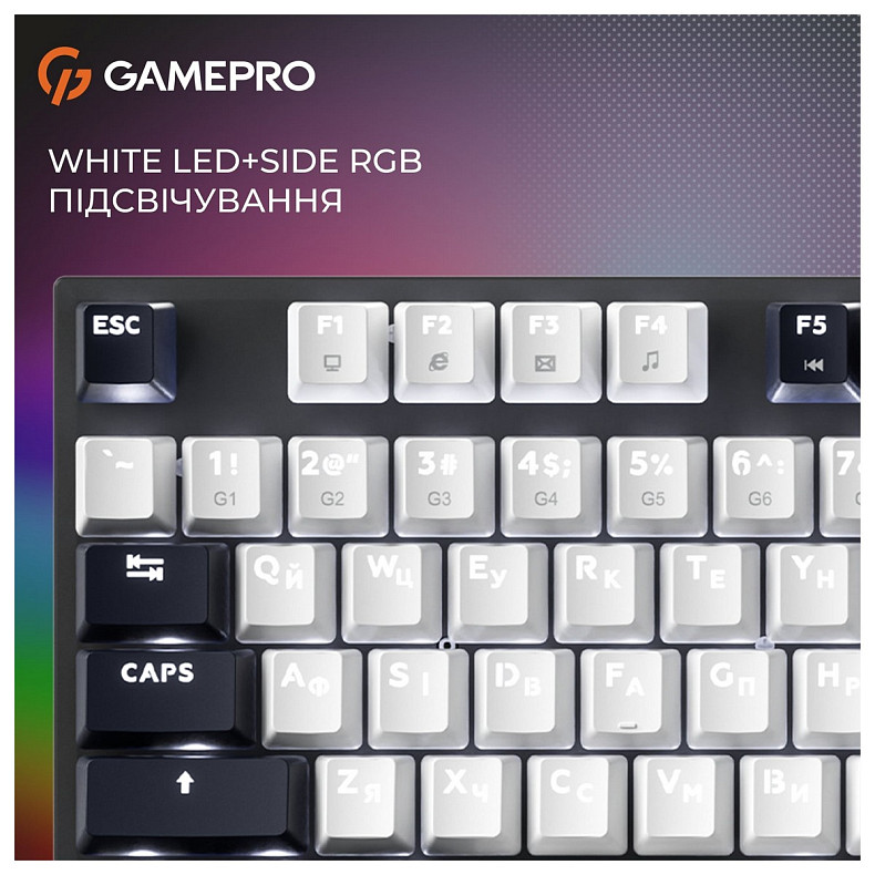 Клавиатура GamePro Genesis Metallic MK144B Outemu Red Swithes USB Black