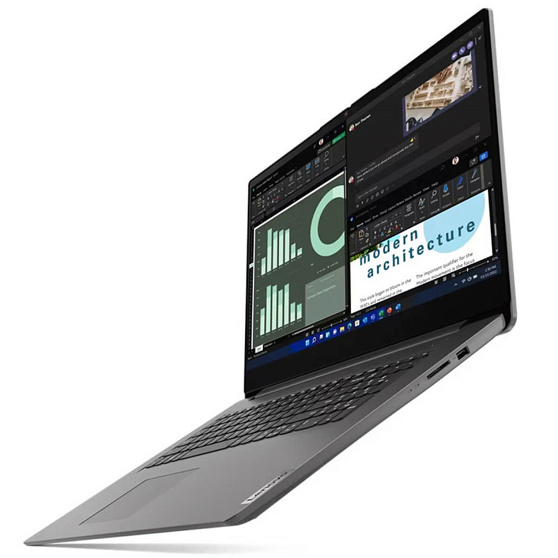 Ноутбук Lenovo V17-G4 17.3" FHD IPS AG, Intel i3-1315U, 16GB, F512GB, UMA, DOS, сірий (83A2001SRA)