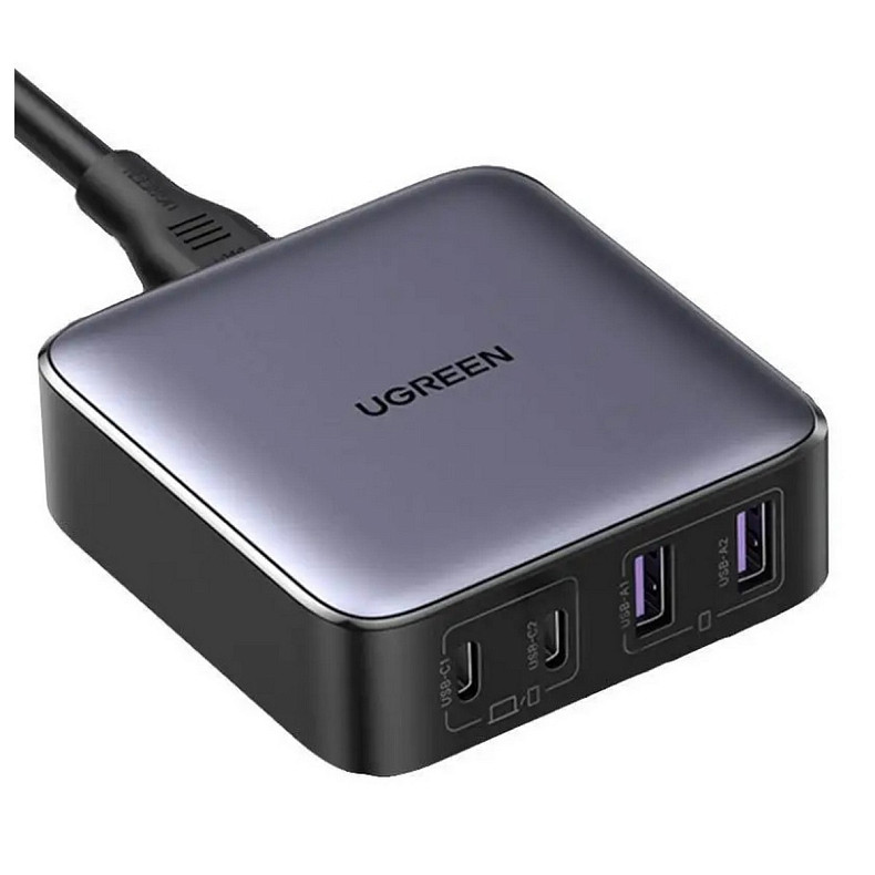 Зарядний пристрій Ugreen 4xUSB 65W (2хUSB-C+2xUSB-A) Gan CD327