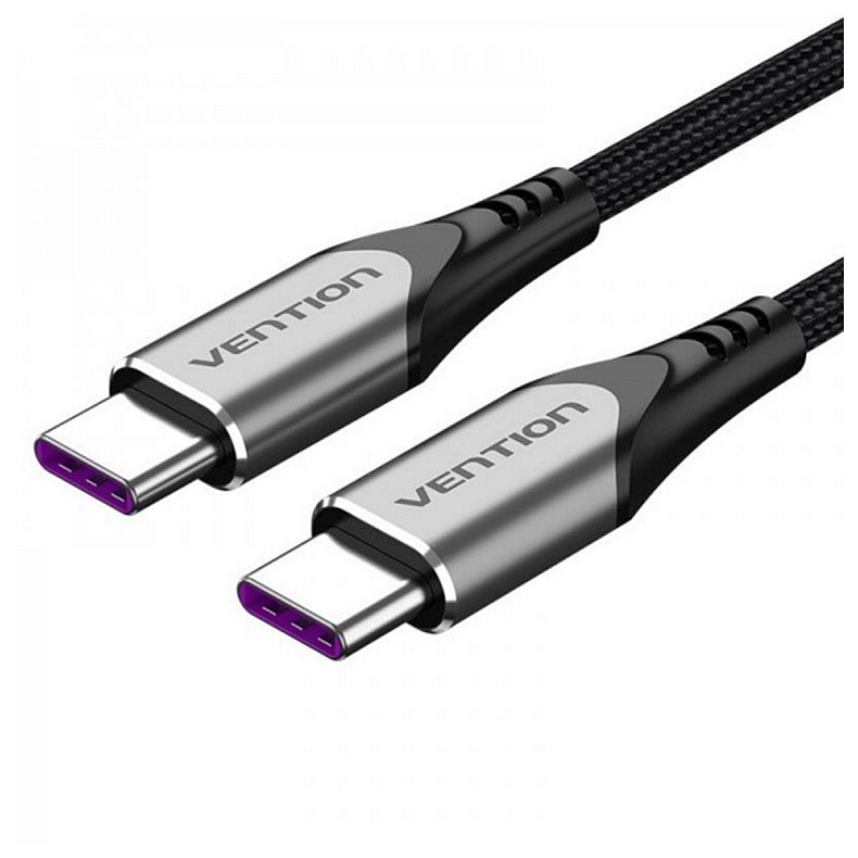 Кабель Vention USB-C - USB-C, 2 m, Grey (TAEHH)