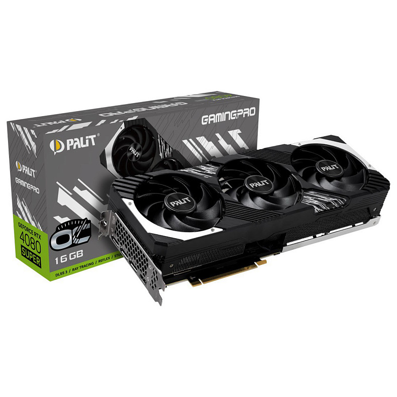 Відеокарта GF RTX 4080 Super 16GB GDDR6X GamingPro OC Palit (NED408ST19T2-1032A)