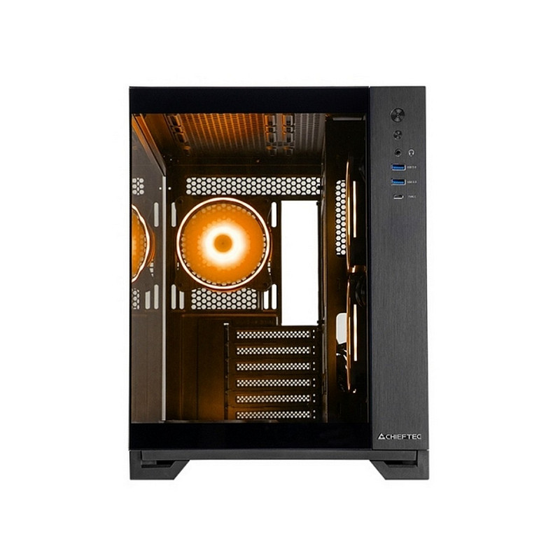Корпус Chieftec visio gm-30b-tg-op ATX, без БЖ, black