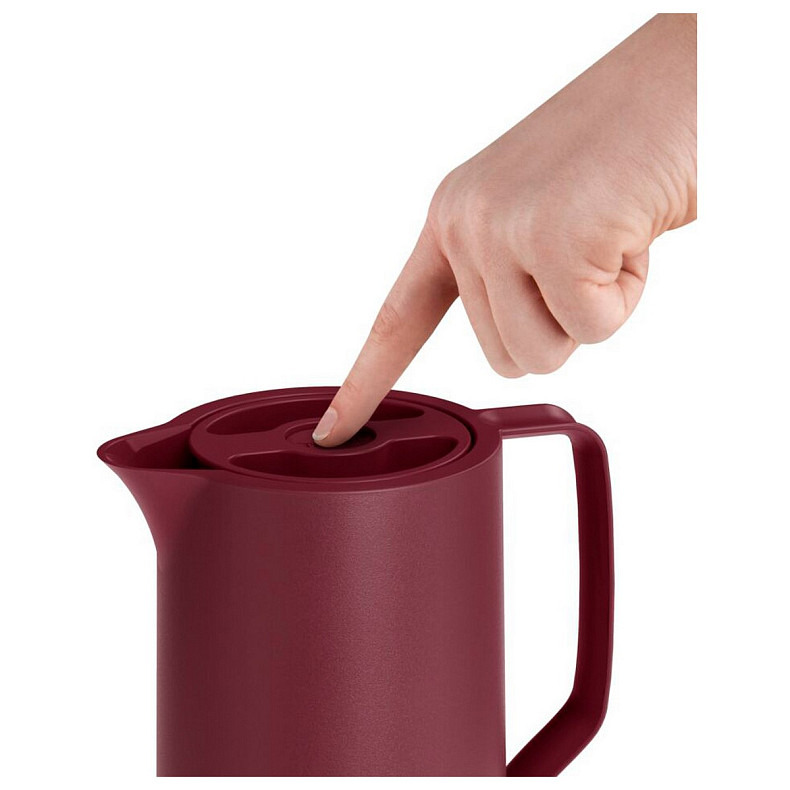 Термоглечик Tefal Motiva, 1л, пластик, стекло, бордовый (N4170210)