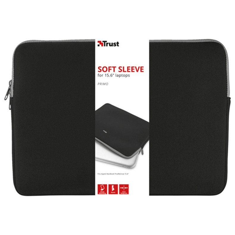 Чехол Trust Primo Soft Sleeve for 13.3 laptops - black