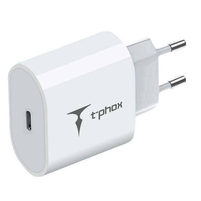 Мережевий зарядний пристрій T-PHOX iSpeed PD 20W Charger (Біла)