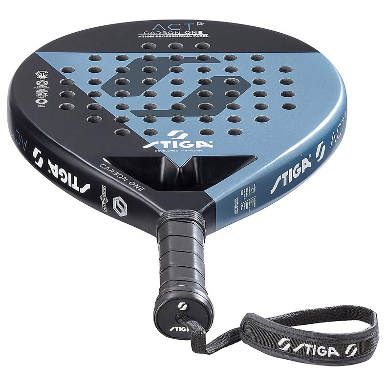 Ракетка для падел тенісу Stiga Racket ACT Black/Blue (2202-0916-01)