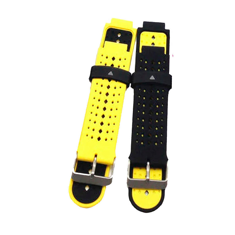 Силиконовый ремешок для GARMIN Universal 16 2Colors Silicone Band Yellow/Black