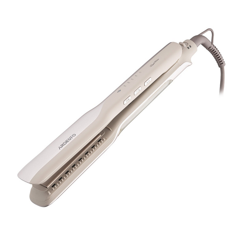 Випрямляч Ardesto Pearl Cream, 50Вт, 140-230C, кераміка, з функцією подачі пару, бежевий
