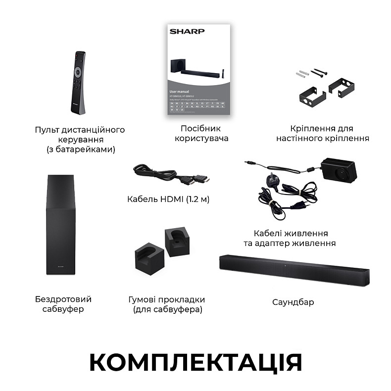 Саундбар Sharp HT-SBW320 Black