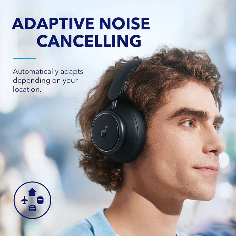 Bluetooth-гарнітура Anker SoundCore Space Q45 Black (A3040G11)