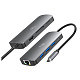 Док-станция USB3.1 Type-C --> HDMI/USB 3.0x3/RJ45/SD/MicroSD/PD 100W Hub Pro 8-in-1 Media-Tech