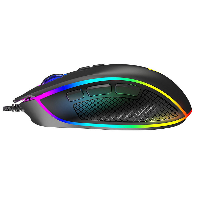 Мышка Modecom Veles Volcano, игровая, 12800dpi., 8кн., RGB, черная