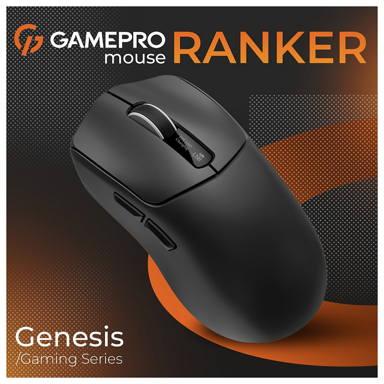 Миша GamePro Genesis Ranker Black (GM012B)