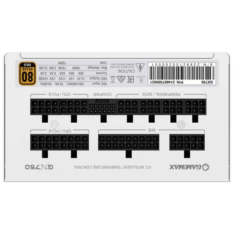 Блок питания GameMax GX-750 PRO WH (ATX3.0 PCIe5.0)