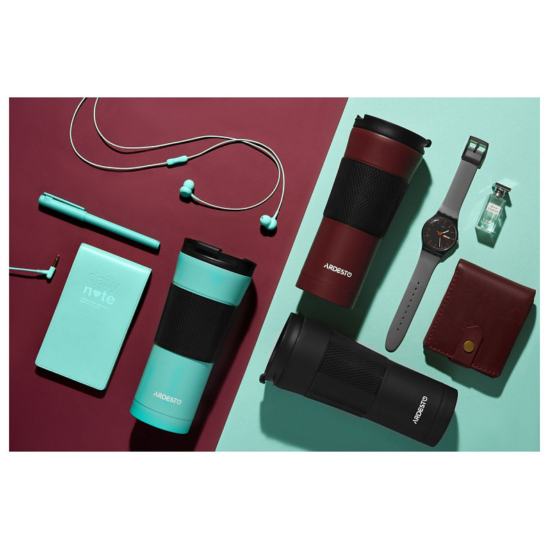 Термокружка Ardesto To Go, 450мл, нержавеющая сталь, черная (AR2645SMB)