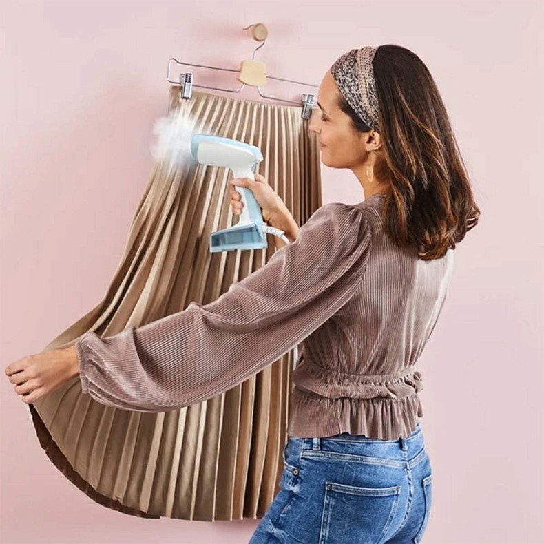 Отпариватель Tefal компактный ACCESS'STEAM POCKET, 1300Вт, постоянная пара – 20гр, бело-голубой