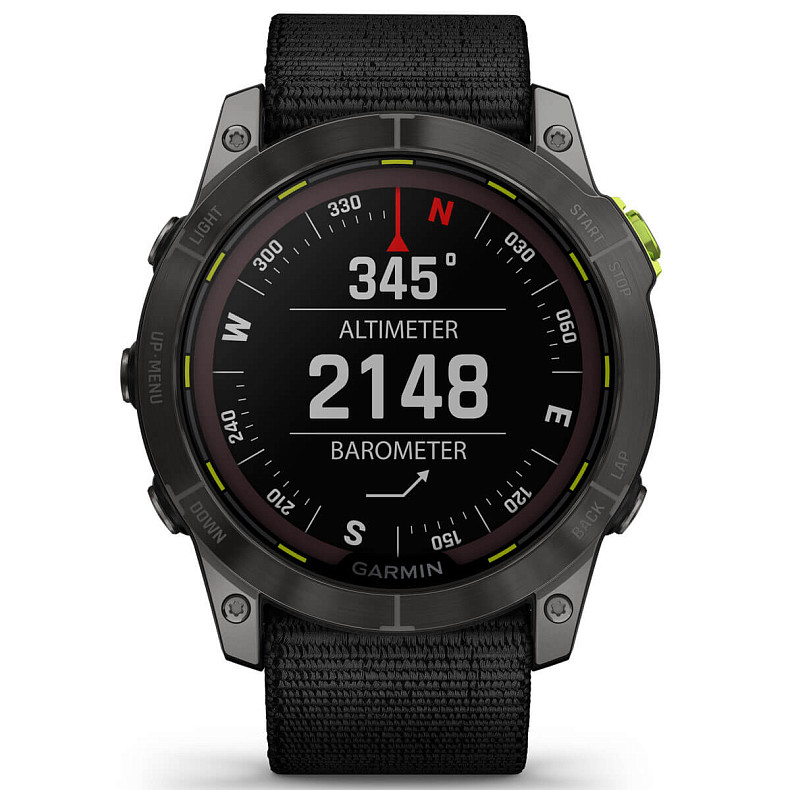 Спортивний годинник GARMIN Enduro 2 Sapphire Carbon Gray DLC Titanium with Black UltraFit Nylon Strap