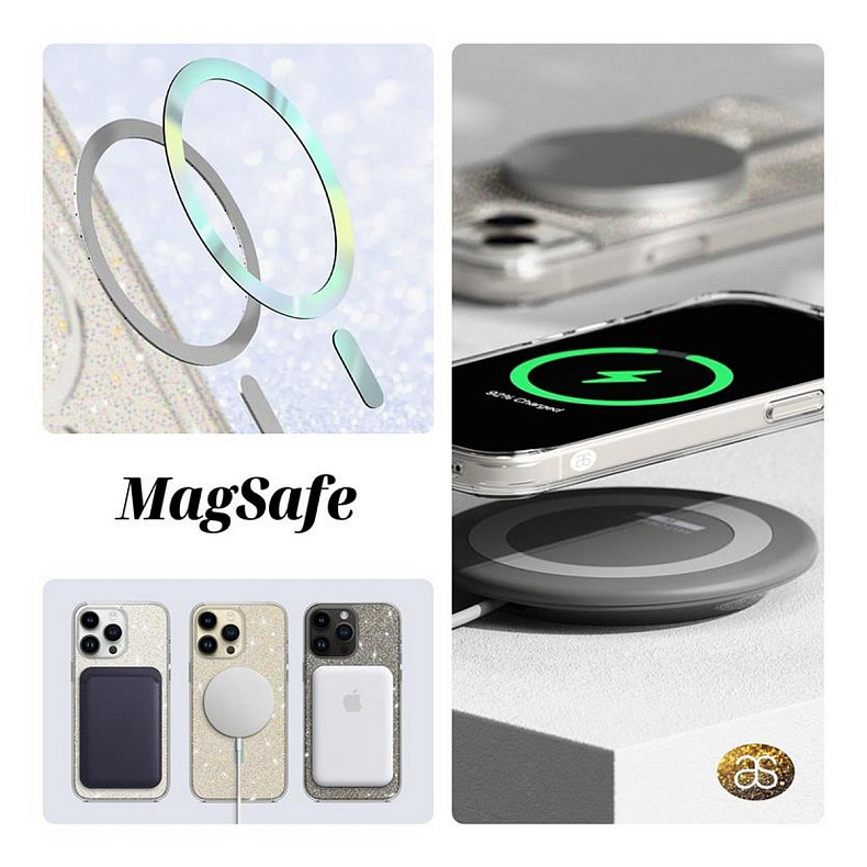 Чохол-накладка Armorstandart Glow Magsafe для Apple iPhone 14 Plus Transparent (ARM69723)