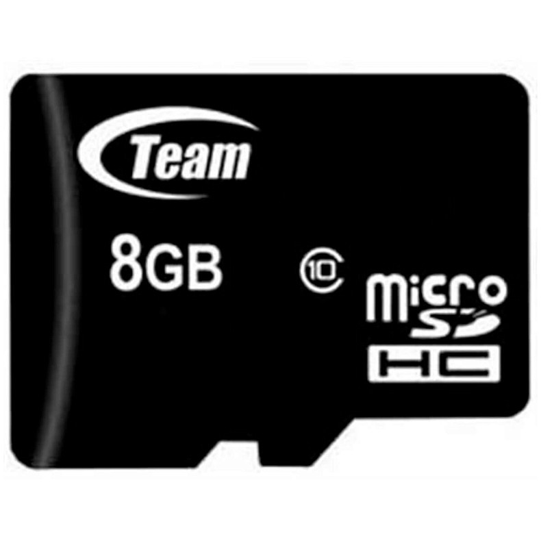 MicroSDHC   8GB Class 10 Team + SD-adapter (TUSDH8GCL1003)