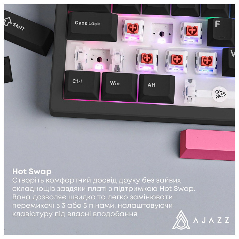 Клавиатура Ajazz AK980 Red Switch Black USB-C (AK980-R-BR)