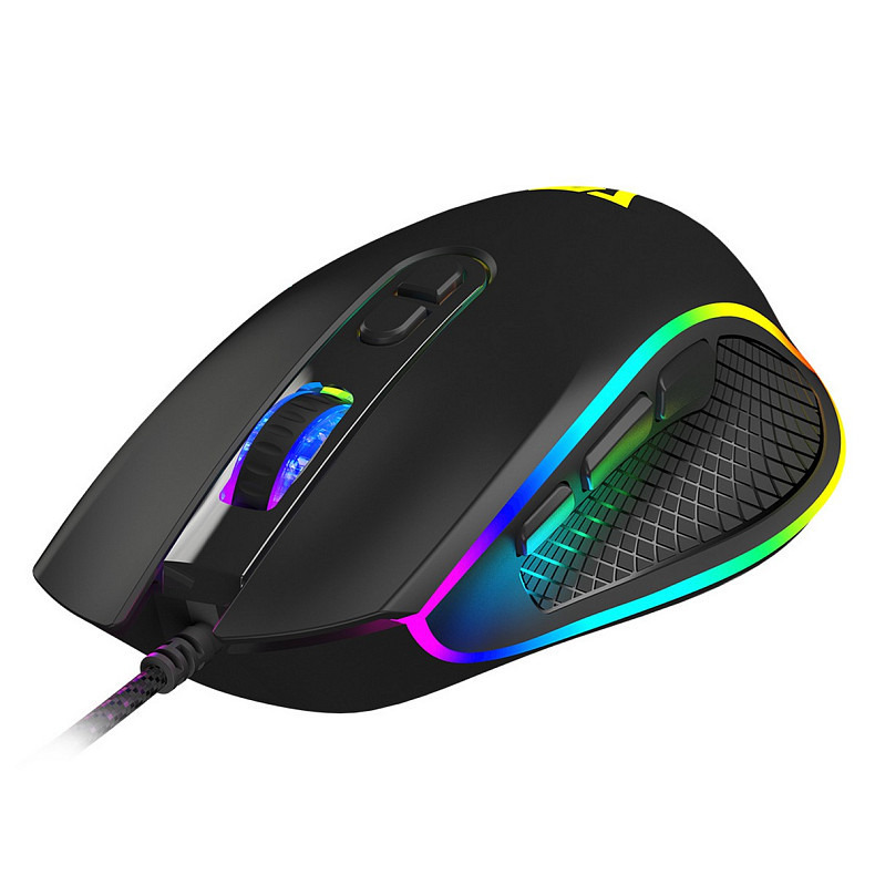 Мышка Modecom Veles Volcano, игровая, 12800dpi., 8кн., RGB, черная