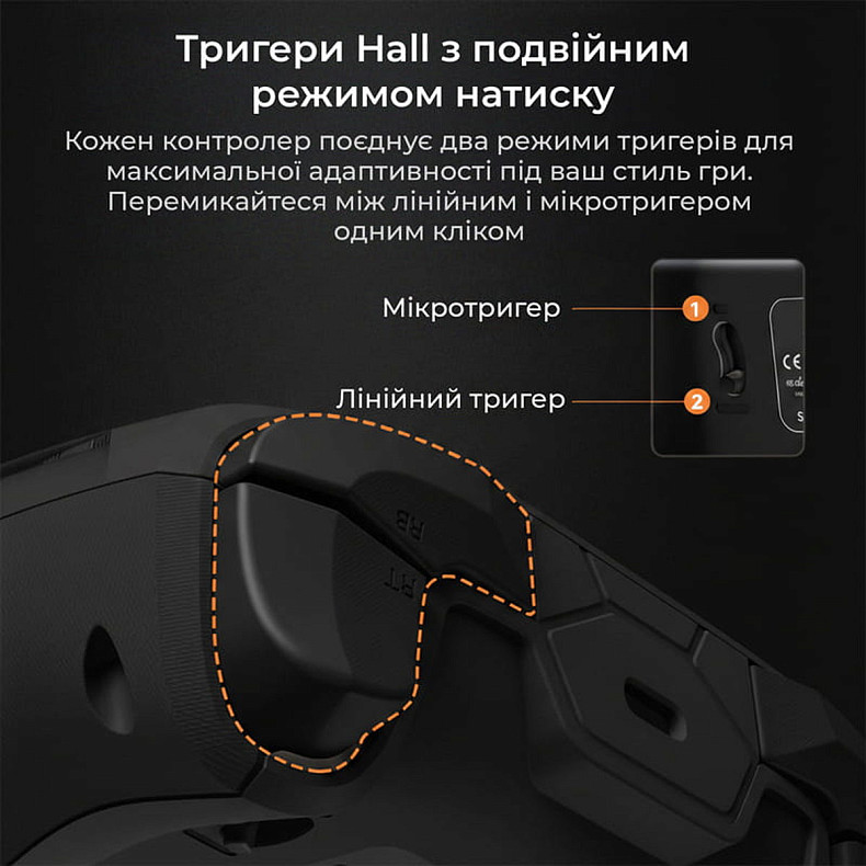 Бездротовий геймпад Ajazz GP100 Black (GP100-B)