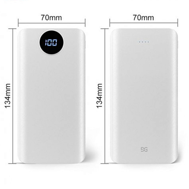 Универсальная мобильная батарея Gusgu Xiamen Mini 80000M 20000 mAh White (GB/T-35590/UA-102807)