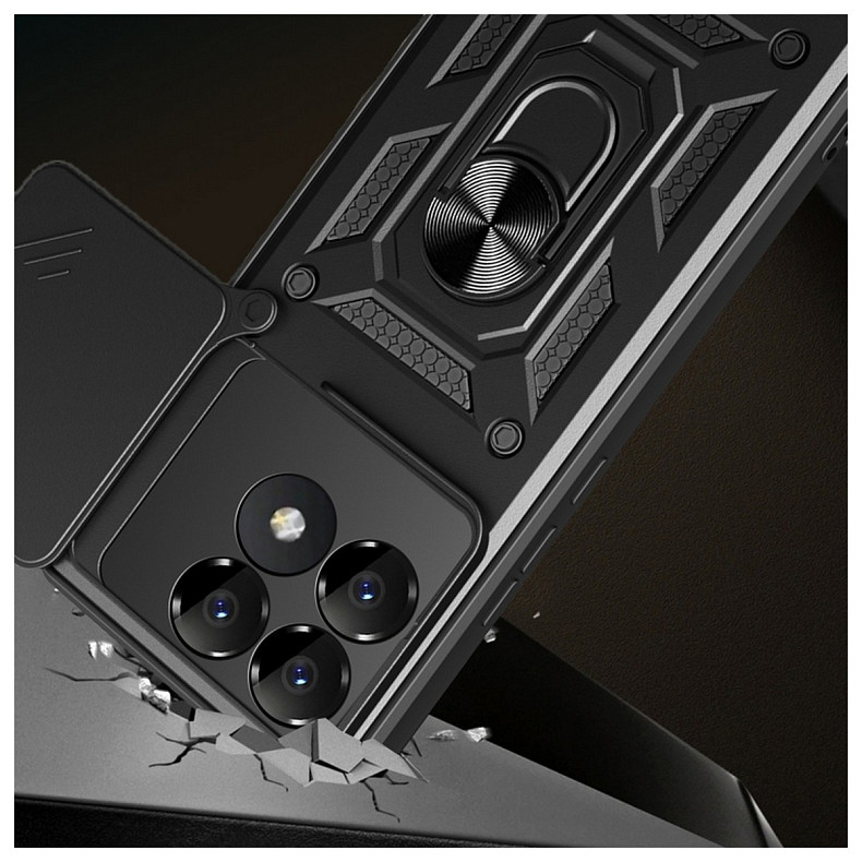 Чeхол-накладка BeCover Military для Poco F6 Pro Black (712166)