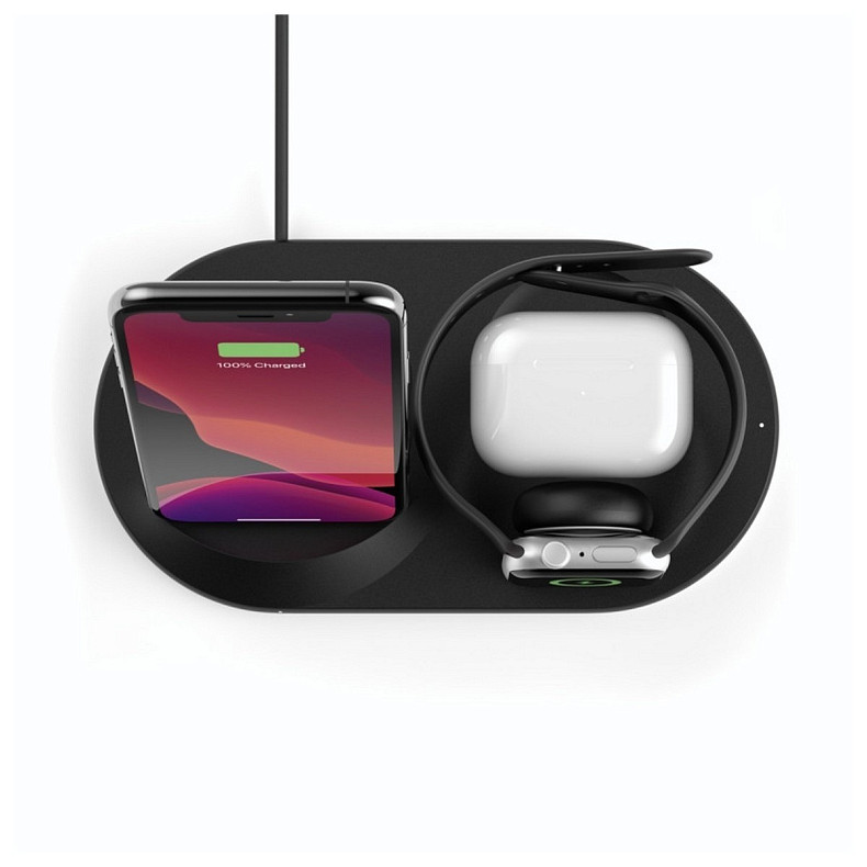 Беспроводное зарядное устройство для Belkin Boost Up 3-in-1 Wireless Charger Black (WIZ001VFBK)