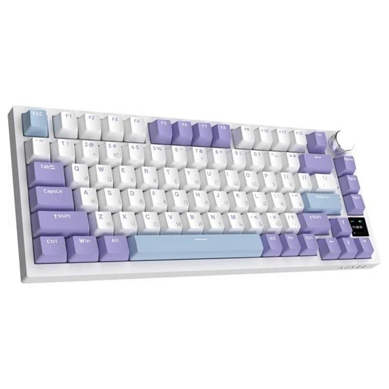 Клавіатура Ajazz AK820 PRO PRO 75% Gift Switch White RGB (AK820PRO-G-PWB)