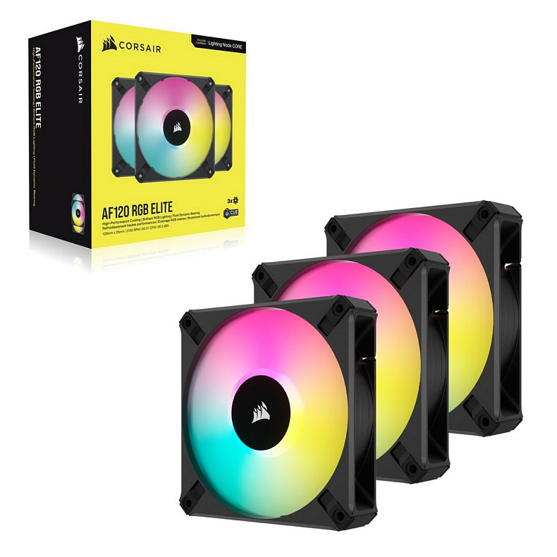 Вентилятор Corsair AF120 RGB Elite Triple Pack (CO-9050154-WW)