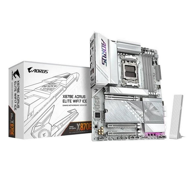Материнська плата Gigabyte X870E Aorus Elite WiFi7 Ice Socket AM5