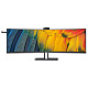 TFT 44,5" Philips 45B1U6900CH, Dual QHD, VA, изгн., 2xHDMI, DP, USB-C, RJ-45, USB-hub, cam, HAS, цв.