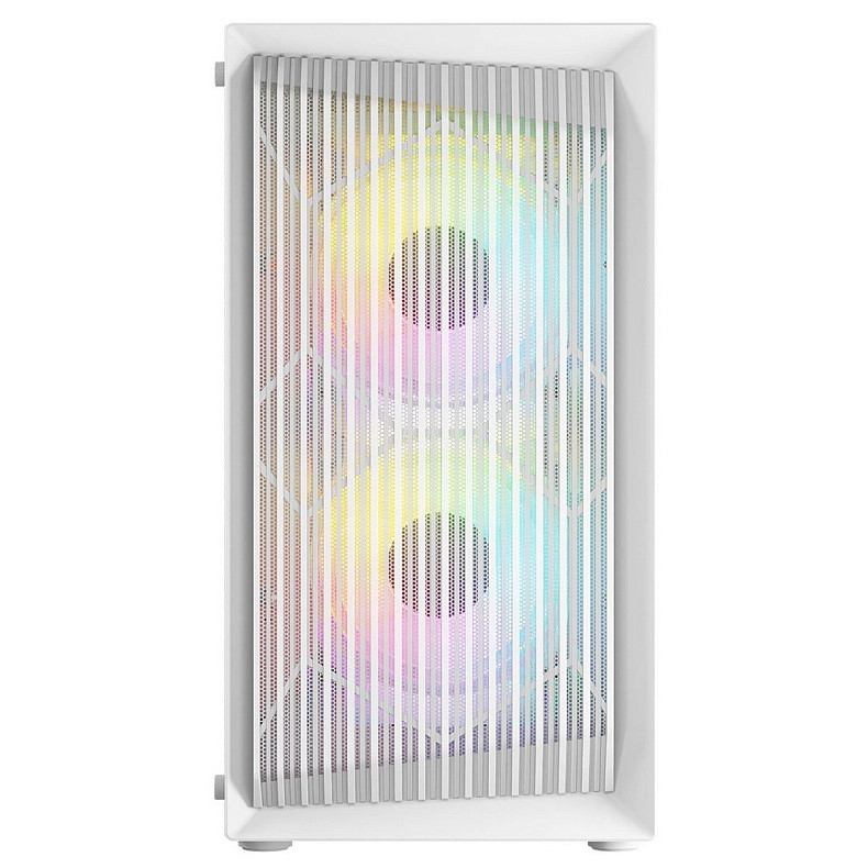 Корпус LogicConcept ATOS MESH+GLASS ARGB fans 3x120mm WHITE без БП mATX