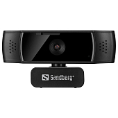 Веб-камера Sandberg Autofocus DualMic Full HD Stereo microphone