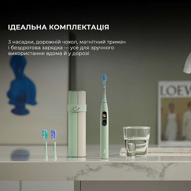 Електрична зубна щітка Oclean X Ultra 20 Set Electric Toothbrush Green