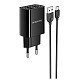 Зарядний пристрій Borofone BA53A Powerway (2USB, 2.1А) Black (BA53ACB) + кабель Type-C