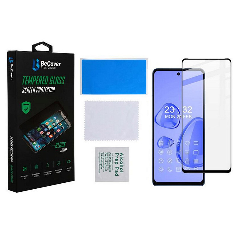 Захисне скло BeCover для Motorola Moto G200 Black (707242)