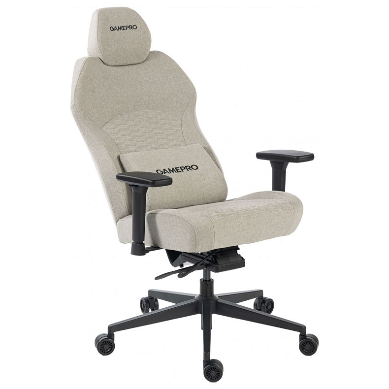 Крісло ігрове GamePro GC760LG Fabric Light Gray