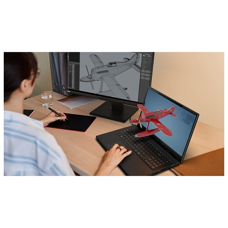 Ноутбук Acer Aspire 3D A3D15-71G 15.6" UHD IPS, Intel i7-13620H, 32GB, F1TB, NVD4050-6, Win11, чорни